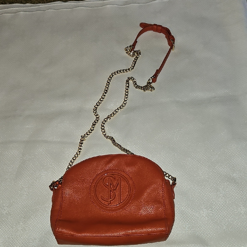 Steve Madden Orange Leather Crossbody Bag